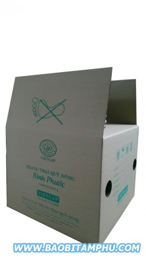 thùng carton đựng trái cây